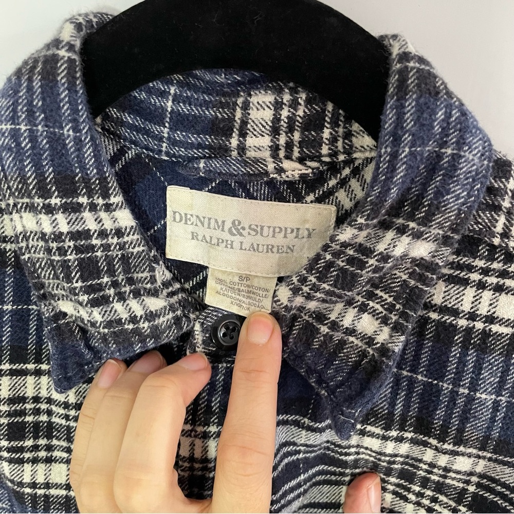 Men Ralph Lauren Denim & Supply Plaid Shirt Size S - Picture 5 of 5